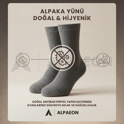 ALPAEON | Doğal Alpaka Yünü Konfor Çorap Seti